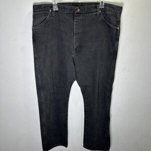 Vintage Wrangler Jeans Men's 40x32 Black Denim Cowboy Cut Cotton 13MWZWK